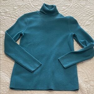 Chico's Deep Teal Turtleneck Sweater 0 (small)